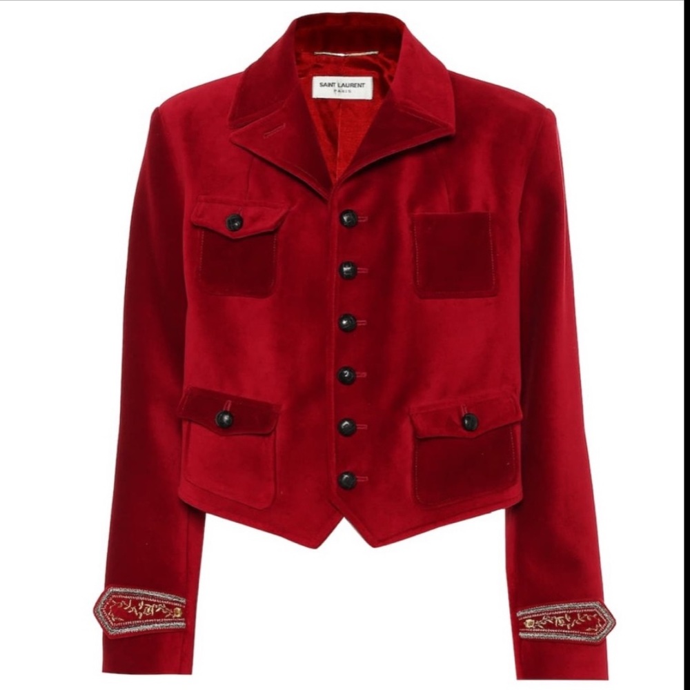 SAINT LAURENT Bolero Jacket Size 38/4 - Picture 7 of 9